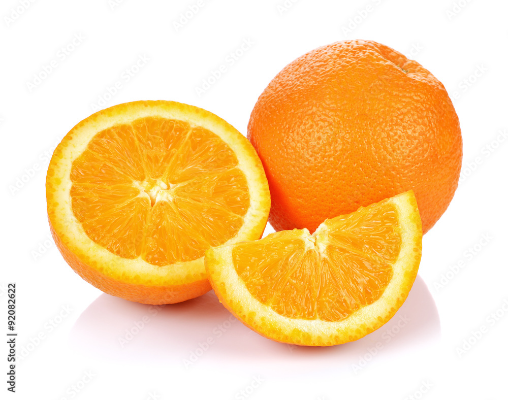Orange fruit isolated on white background Orange fruit isolated on white background