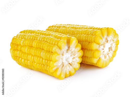 Corn on the cob kernels isolated Clipping Path