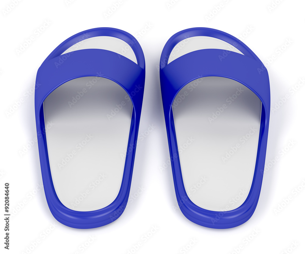 Blue slippers