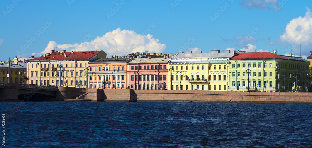 Quays of St.Petersburg, Russia