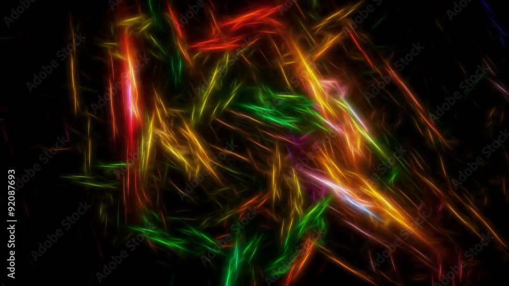 Abstract background of different glowing colors