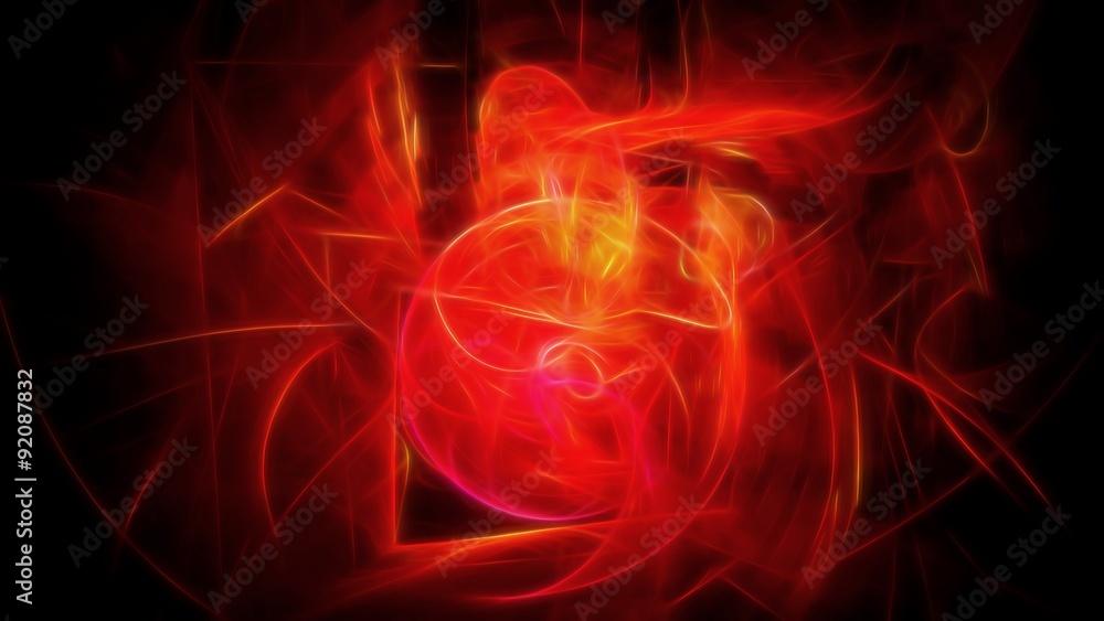 Abstract red energy source Abstract red energy source