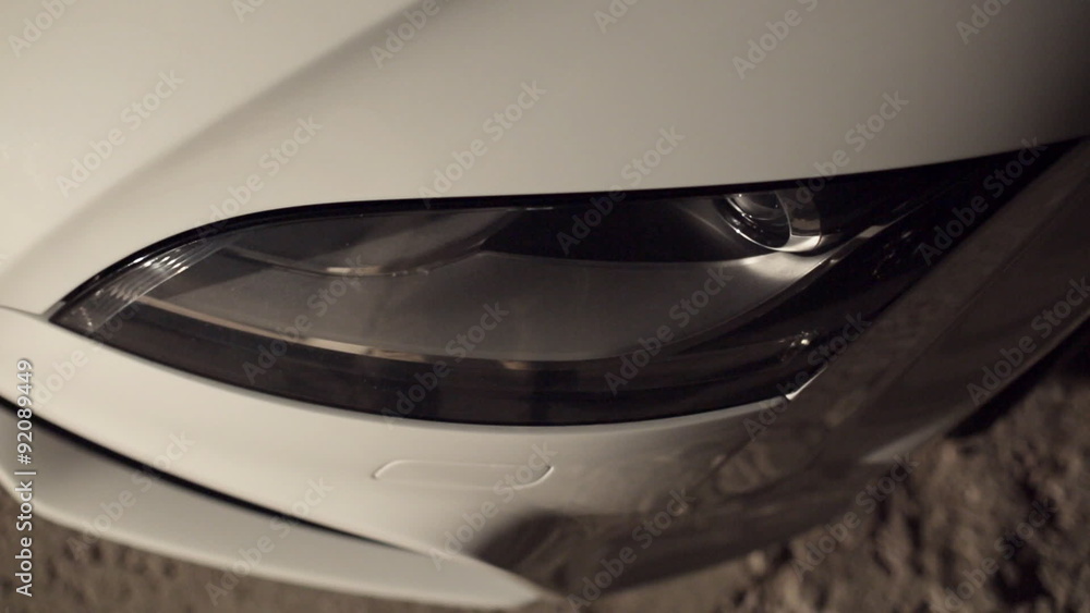 Close-up of car headlights Close-up of car headlights