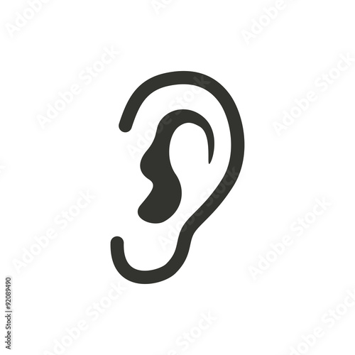 Ear   icon. photo