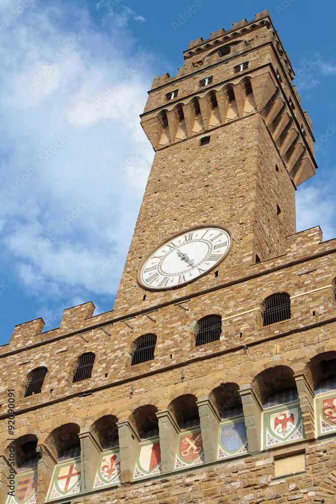 Fototapeta premium L'horloge du Palazzo Vecchio