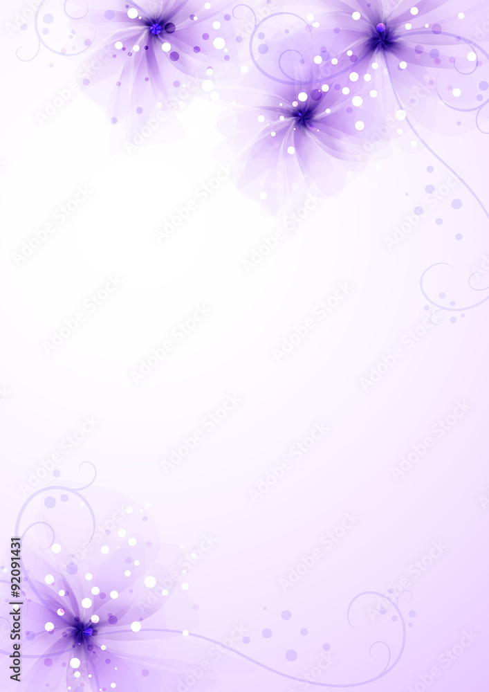 Vector background with flowers