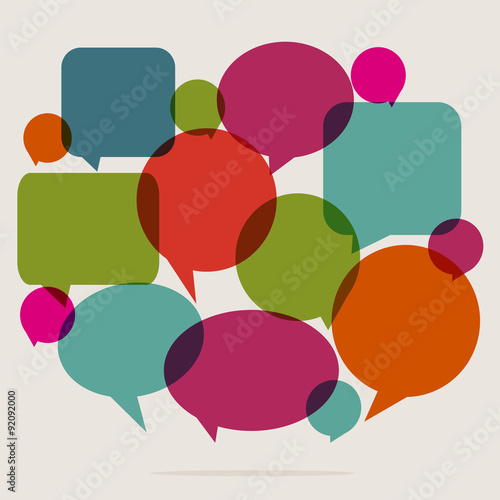 speech bubbles. communication concept
