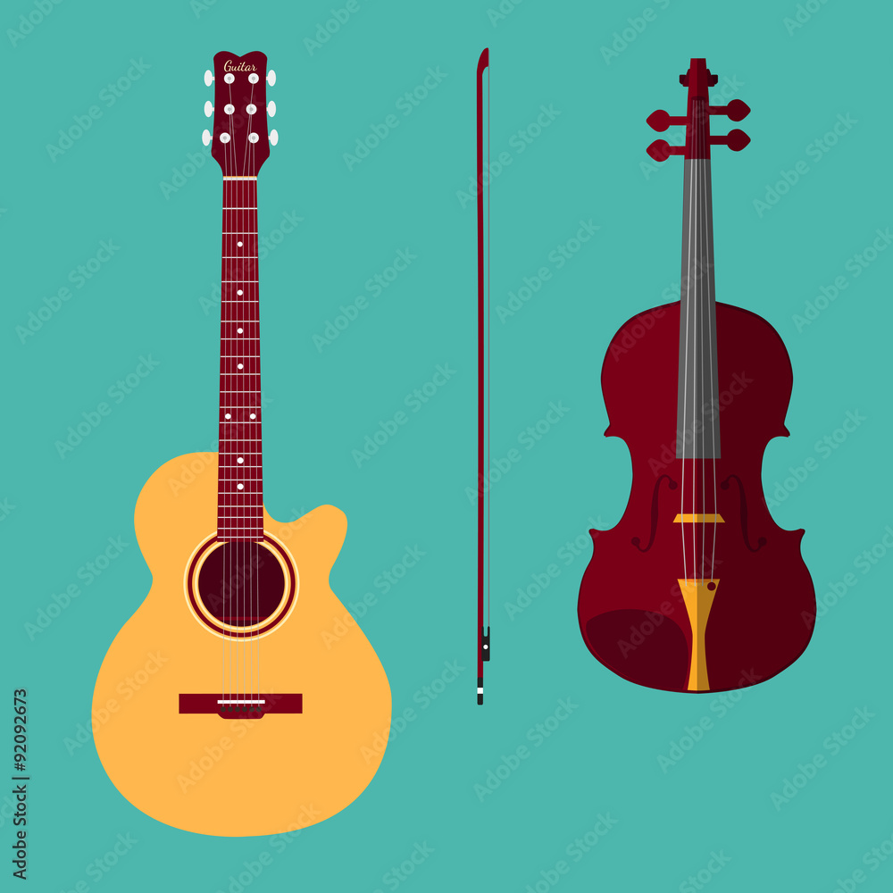 Obraz premium Violin and guitar 1