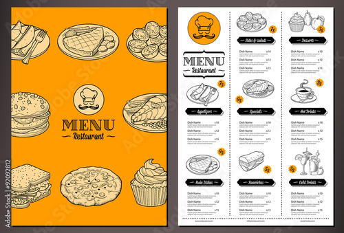 Vector Restaurant  Menu