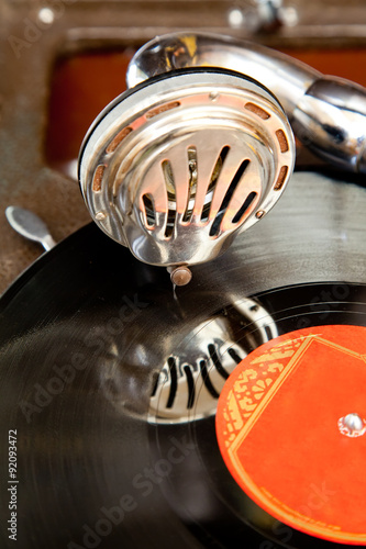 Old gramophone photo