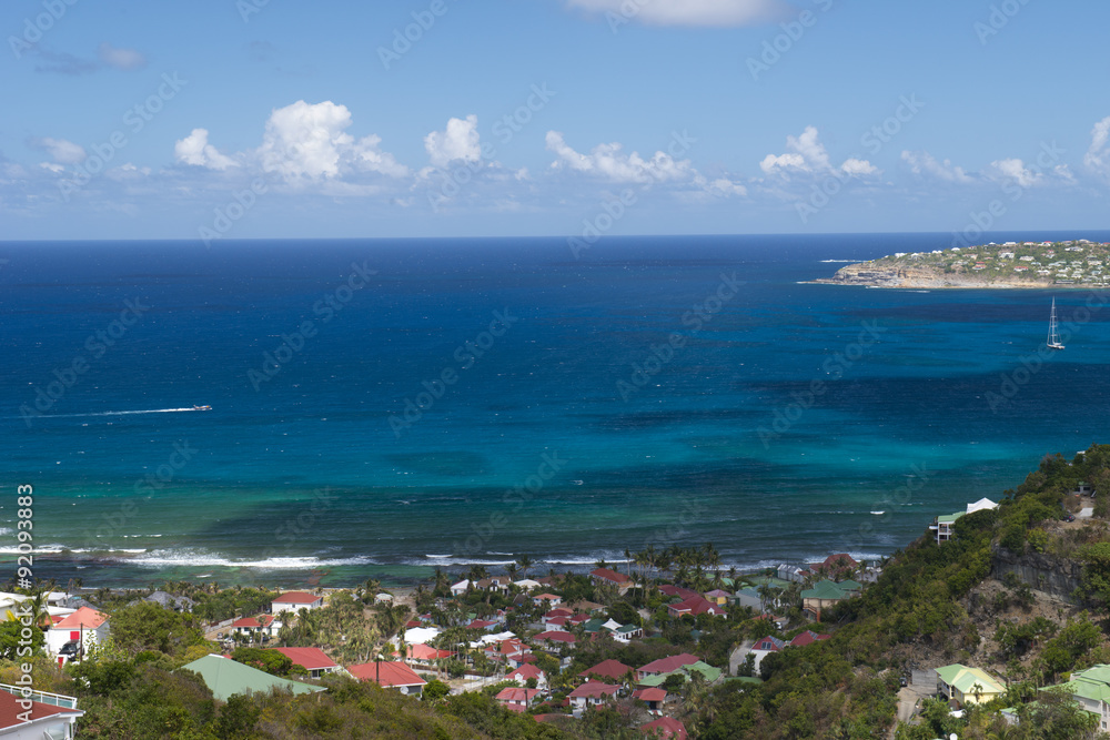 St. Barth Island, Caribbean sea