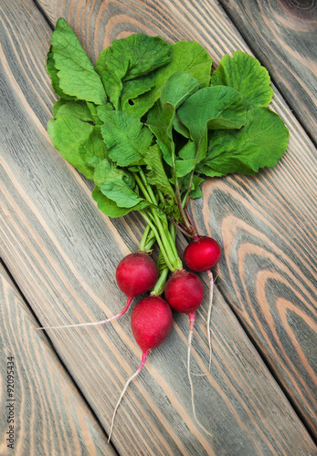 Fresh organic radish