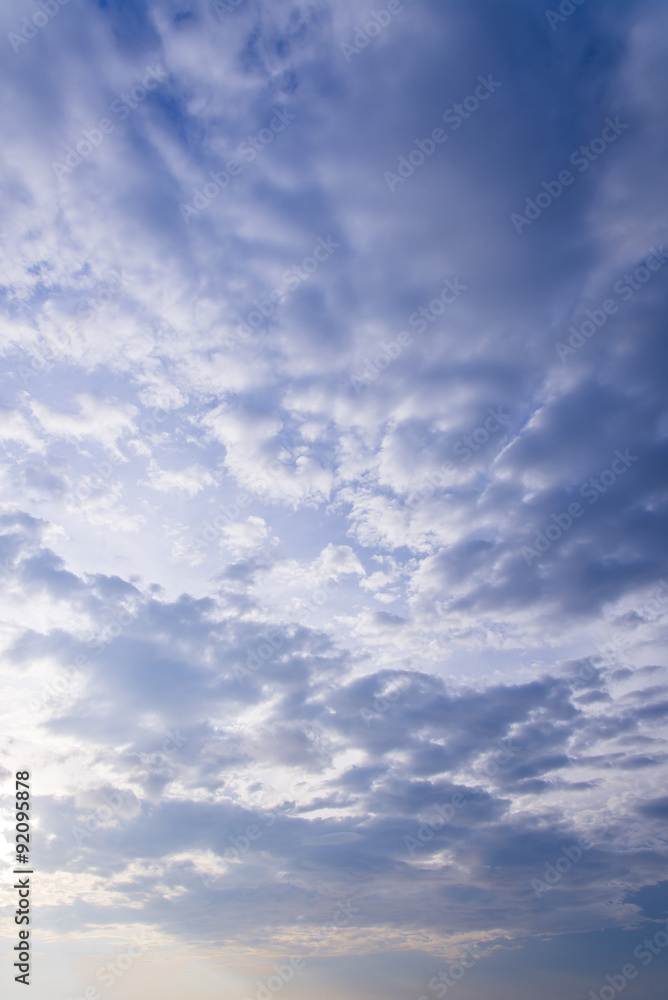 beautiful cloudscape and blue sky background
