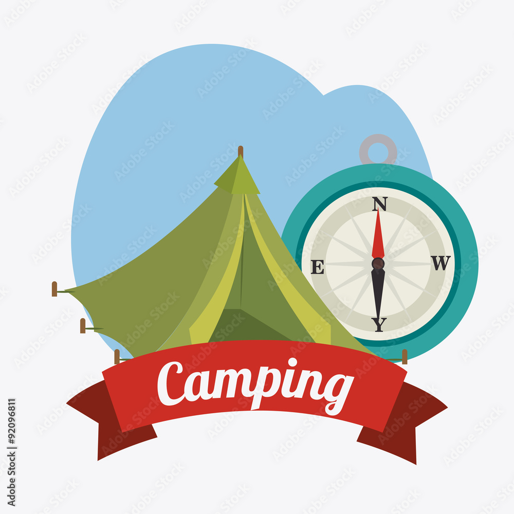 Obraz premium Camping, travel and vacations