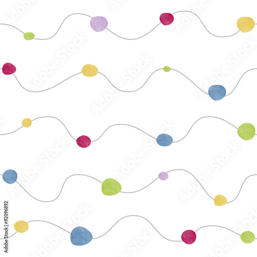 Watercolor Circle Pattern