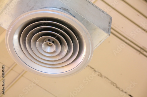 Ventilation opening of an air conditioning system photo