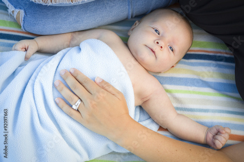 Little Baby Boy Wrapped In ...