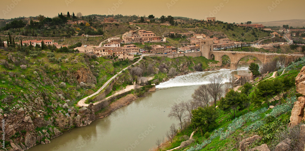 Beautiful landscape of Toledo in Spain