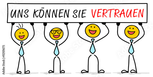 Strichmännchen - uns können sie vertrauen