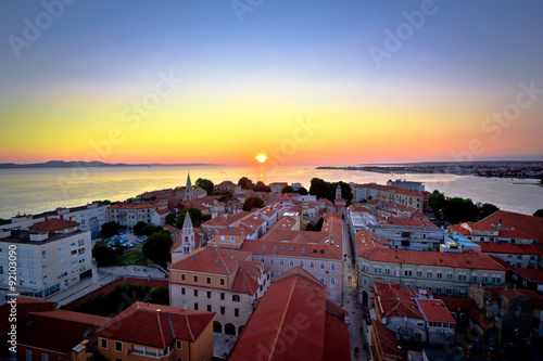 City of Zadar skyline sunset view