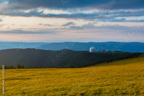 Russia  timelapse. The formation and movements of clouds up to the steep slopes of the  mountains of Central Caucasus peaks.