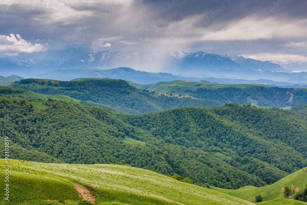 Russia, timelapse. The formation and movements of clouds up to the steep slopes of the mountains of Central Caucasus peaks. Russia, timelapse. The formation and movements of clouds up to the steep slopes of the mountains of Central Caucasus peaks.
