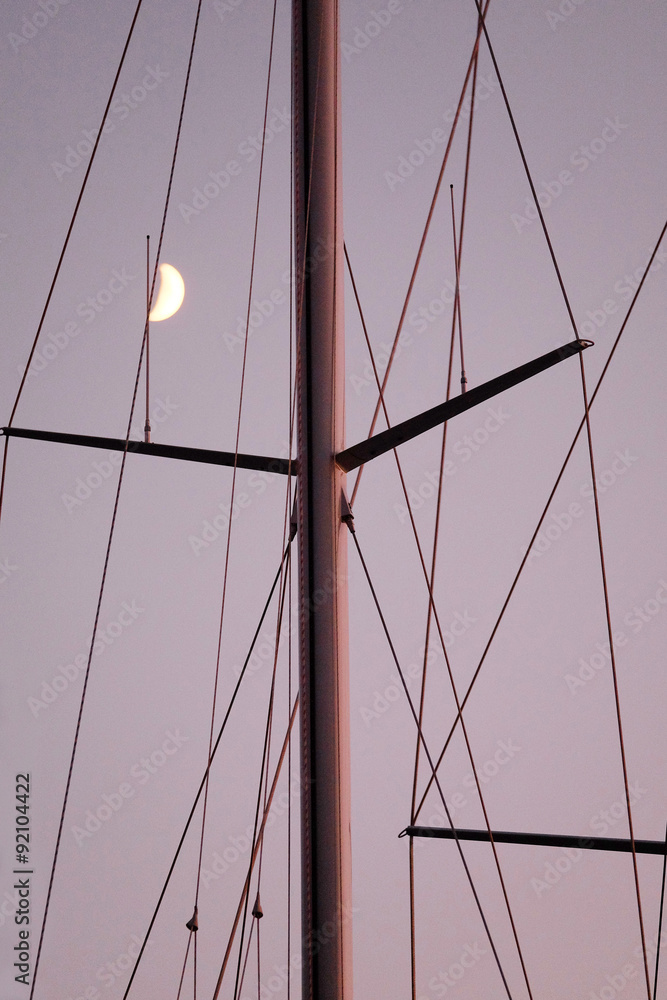 Fototapeta premium mast on the ship