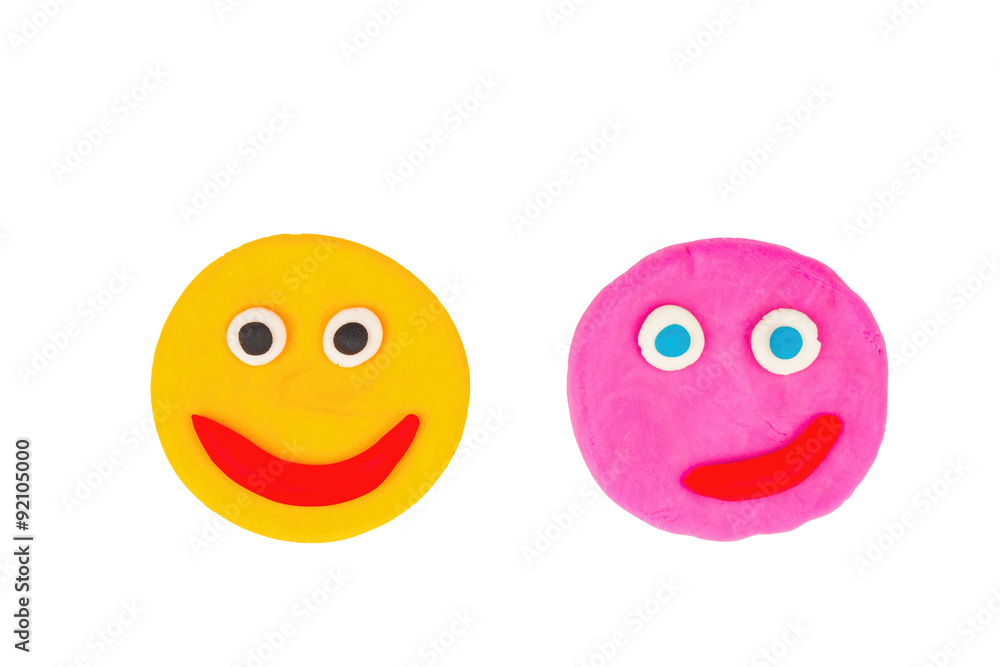 Plasticine face - Stock Image macro. Plasticine face - Stock Image macro.