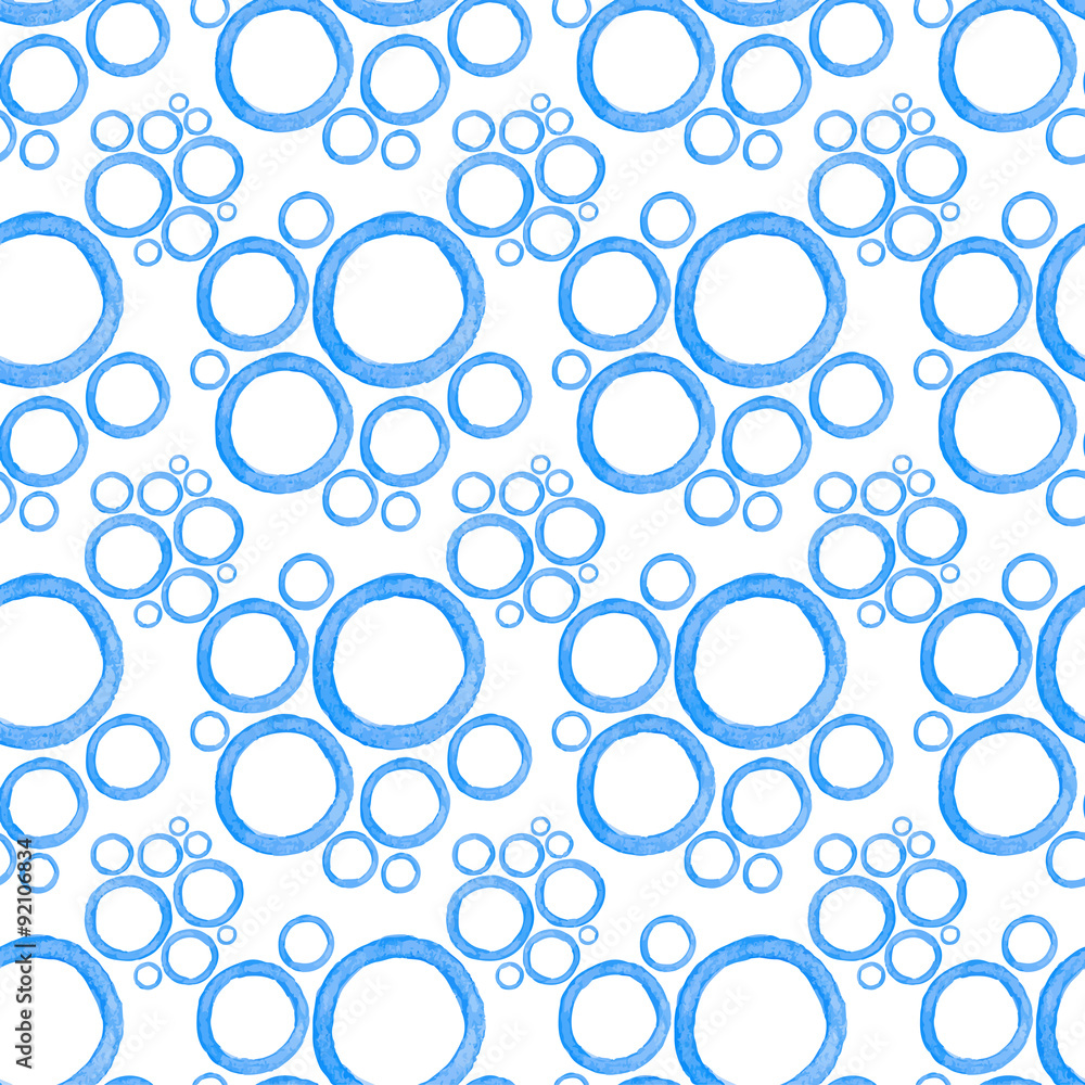 Seamless pattern with bubbles. Hand-drawn background. Vector Seamless pattern with bubbles. Hand-drawn background. Vector