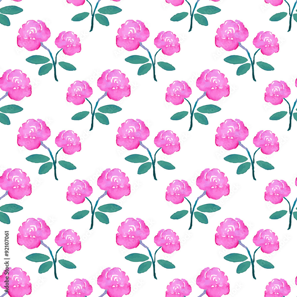 Rose. Seamless pattern with flowers. Hand-drawn background Rose. Seamless pattern with flowers. Hand-drawn background