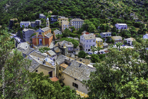 A colorful village in Corsica, France © Harold Stiver