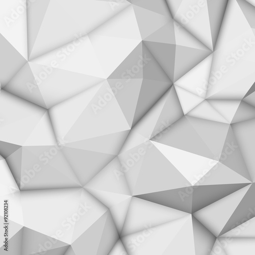 White Abstract Polygonal Background