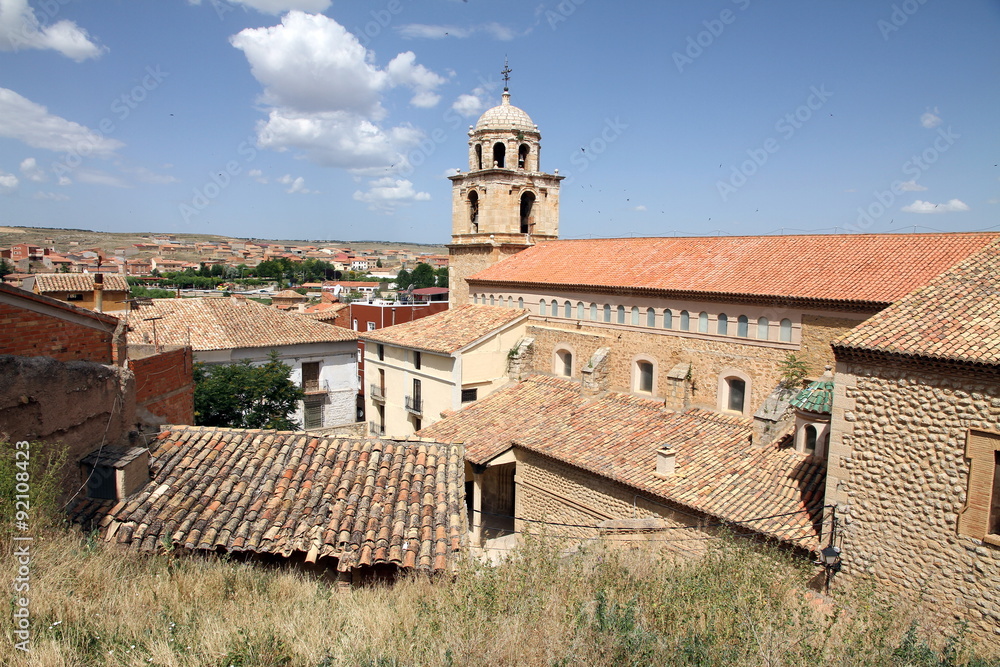 Church,Cella village,Teruel,Aragon,Spain