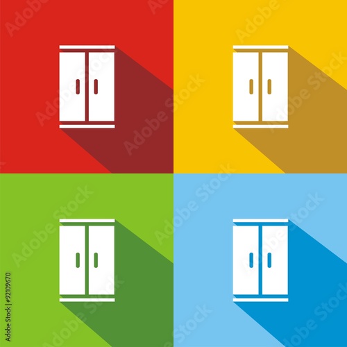 Icono armario colores sombra