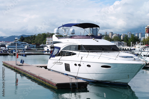 Yacht in the port