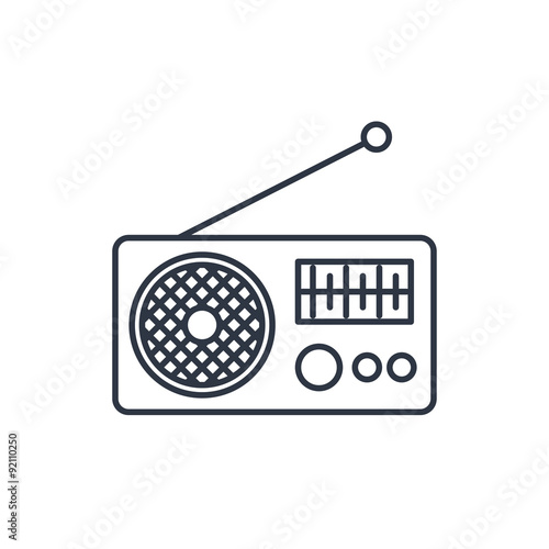 Radio outline icon