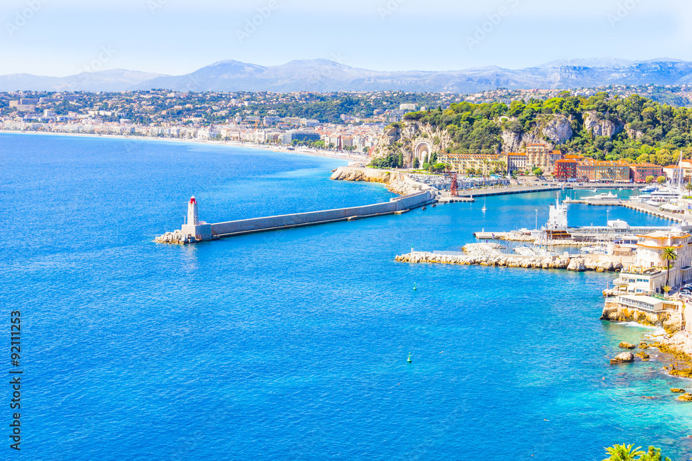 Obraz premium The coast of Nice, France