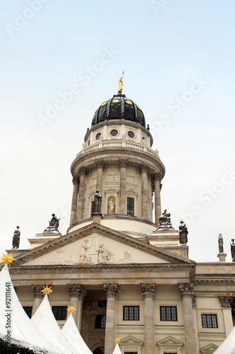 French cathedral dome Cityscape Berlin