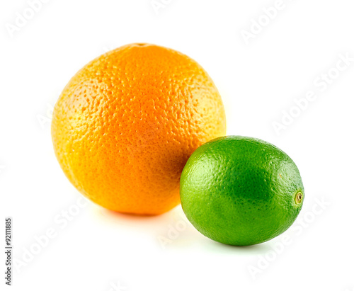 Orange and lime