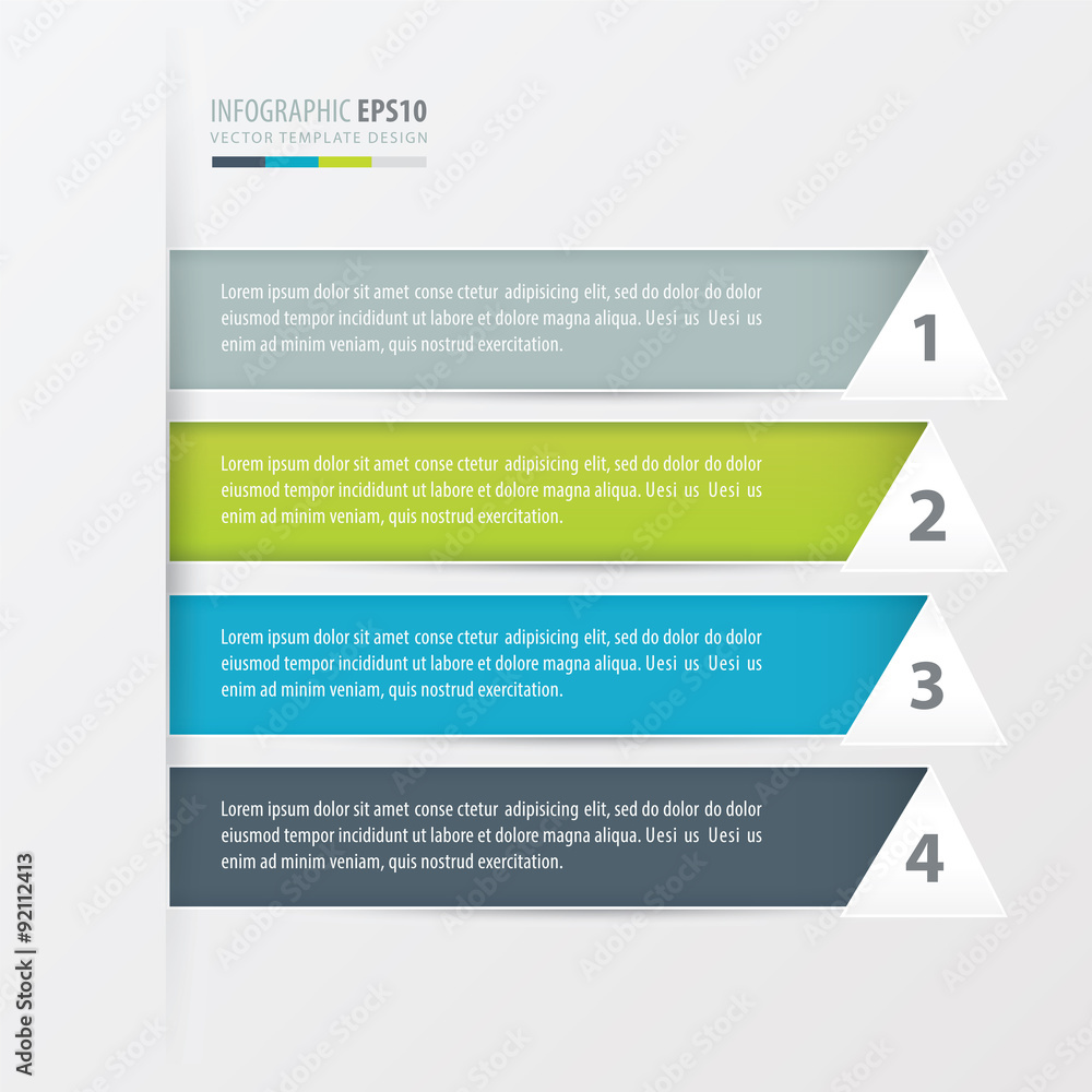 Naklejka premium triangle Styles Modern infographics banner.