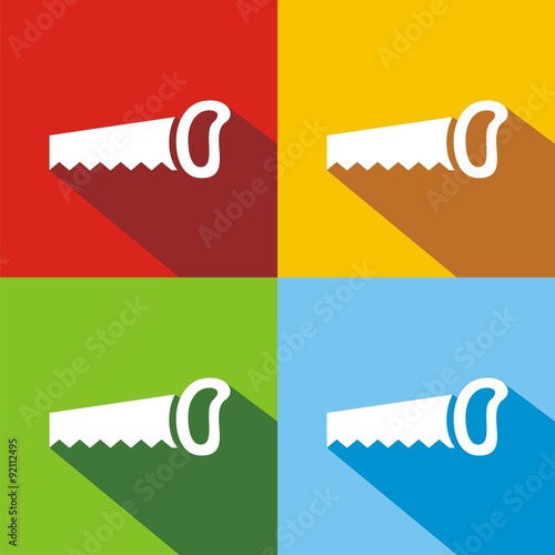 Icono sierra colores sombra