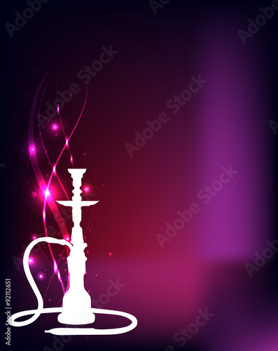 Shine Hookah Bar Menu Cover, Nargila Poster