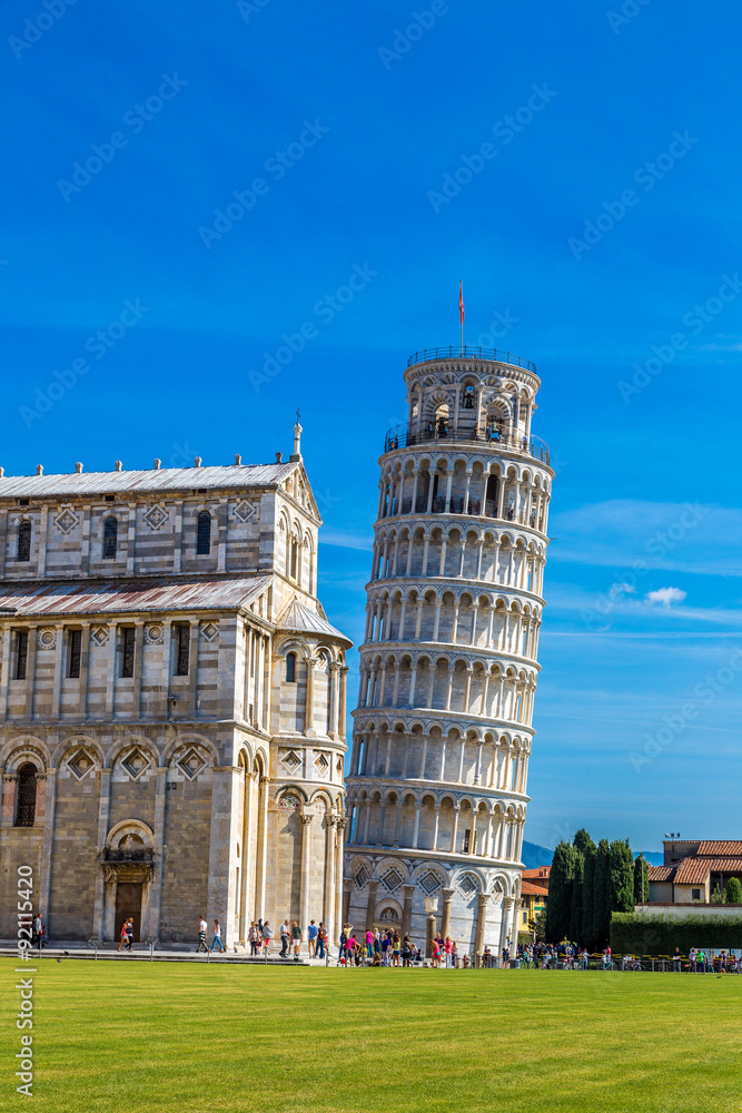 Leaning tower and Pisa cathedral