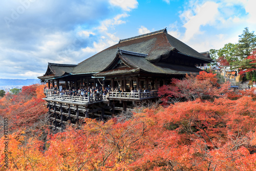 Autumn Kiyomizu-dera Temple in Kyoto.