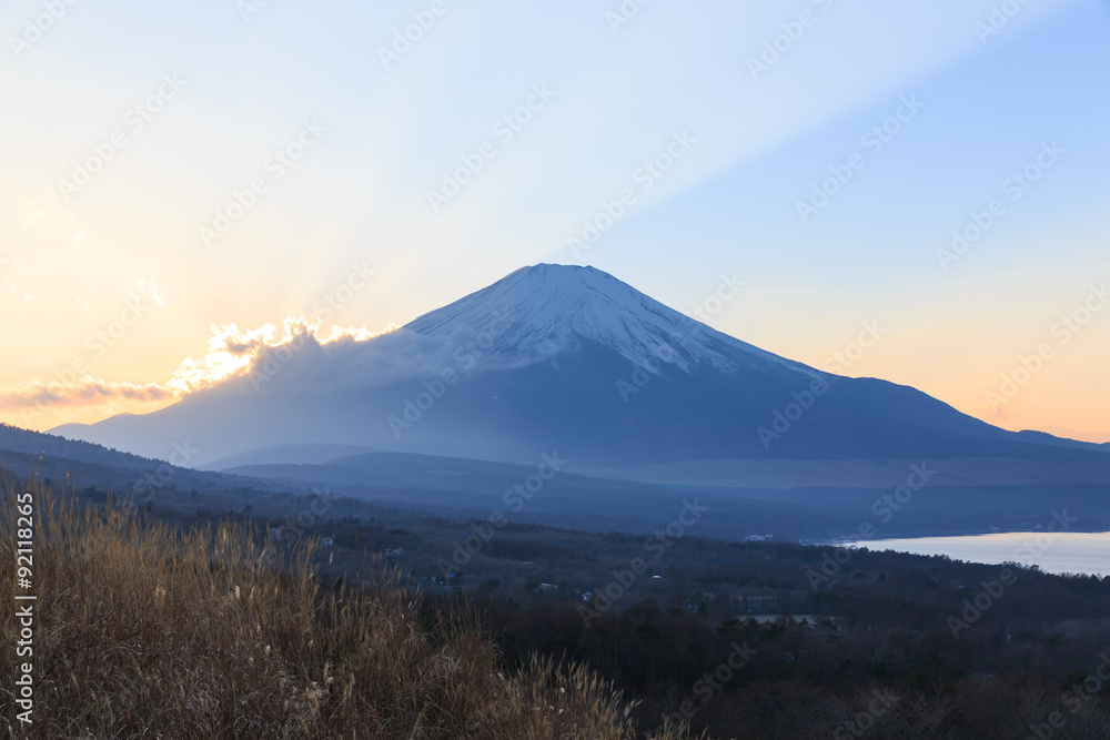 Mount Fuji fujisan from yamanaka lake