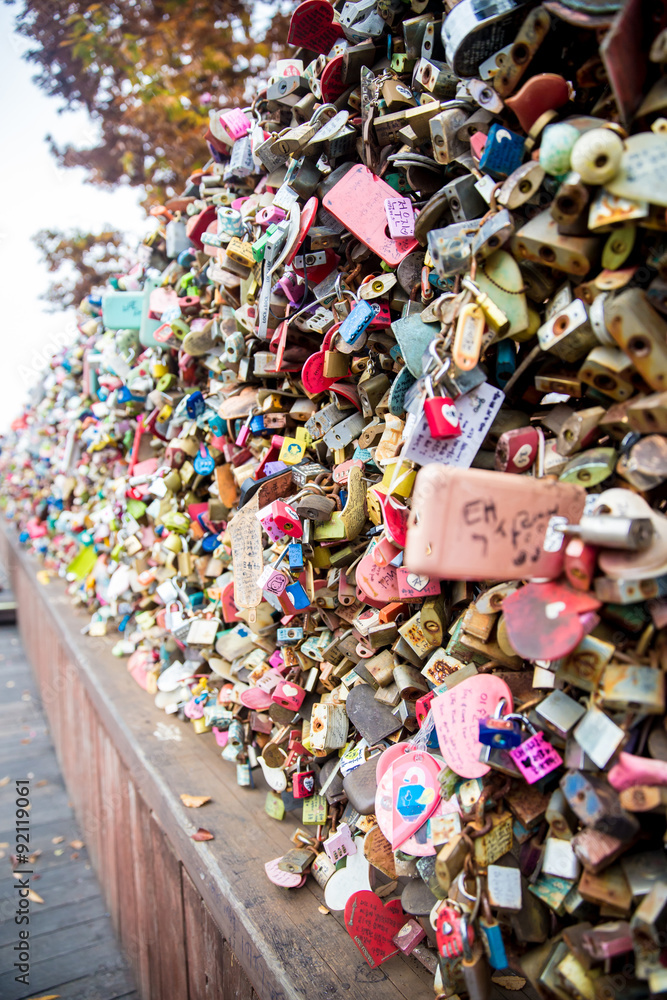 the locked key will keep their forever love.