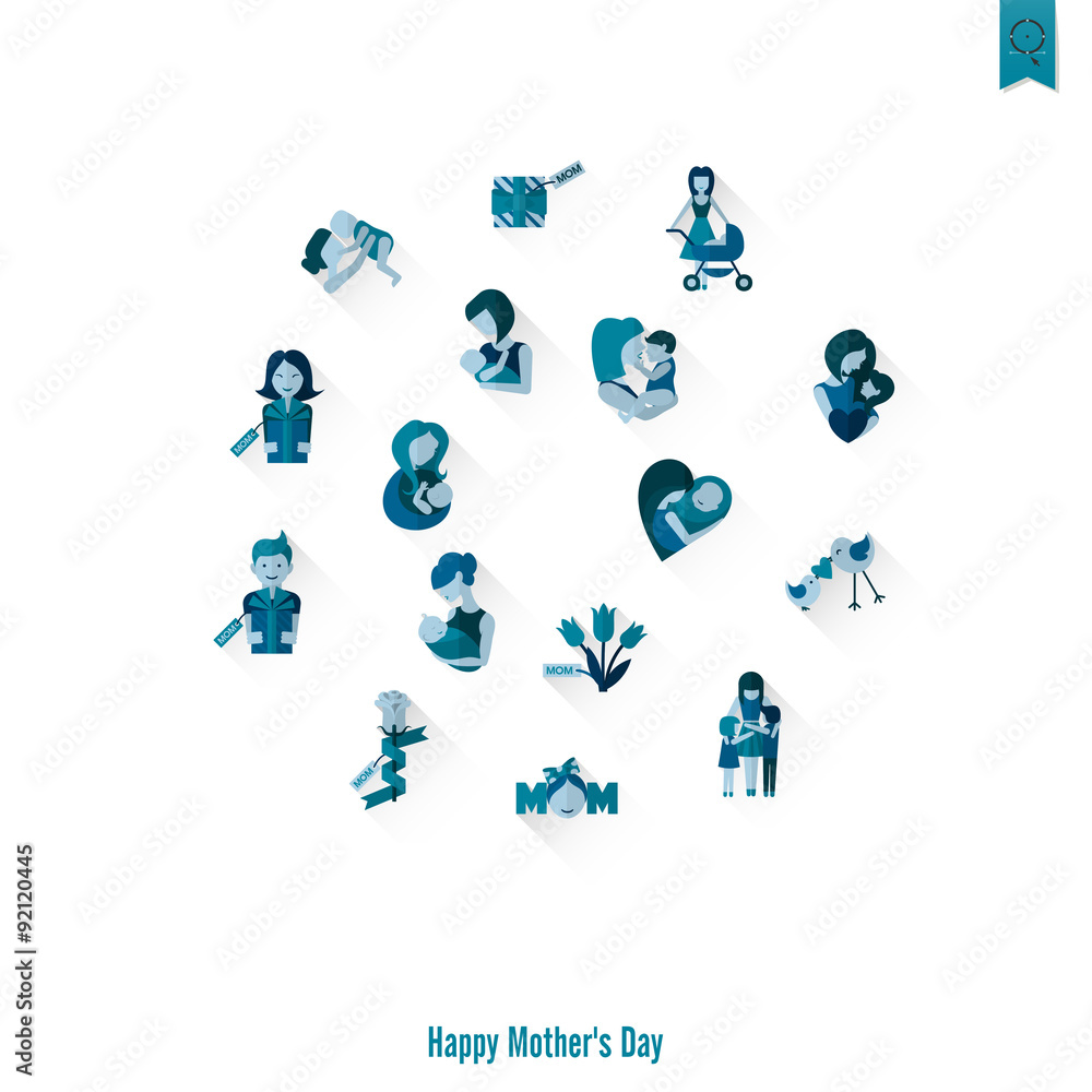 Happy Mothers Day Icons Happy Mothers Day Icons