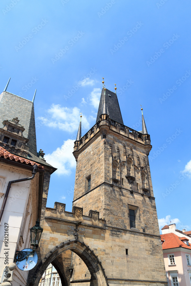 Fototapeta premium Lesser Town Bridge Tower of Charles Bridge, Prague