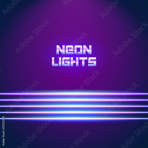 Bright neon lines background
