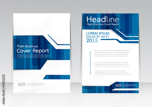 Vector design technology for Cover Report Annual Brochure Flyer Poster in A4 size